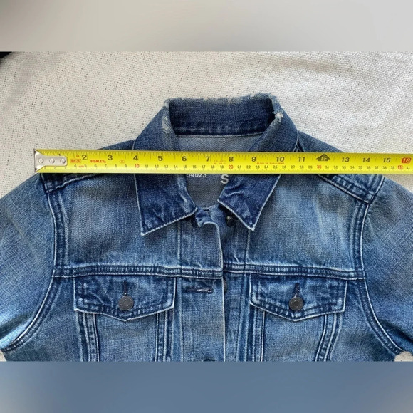 GAP 100% Cotton Jean Denim Jacket Medium Wash  Size S - Picture 9 of 11